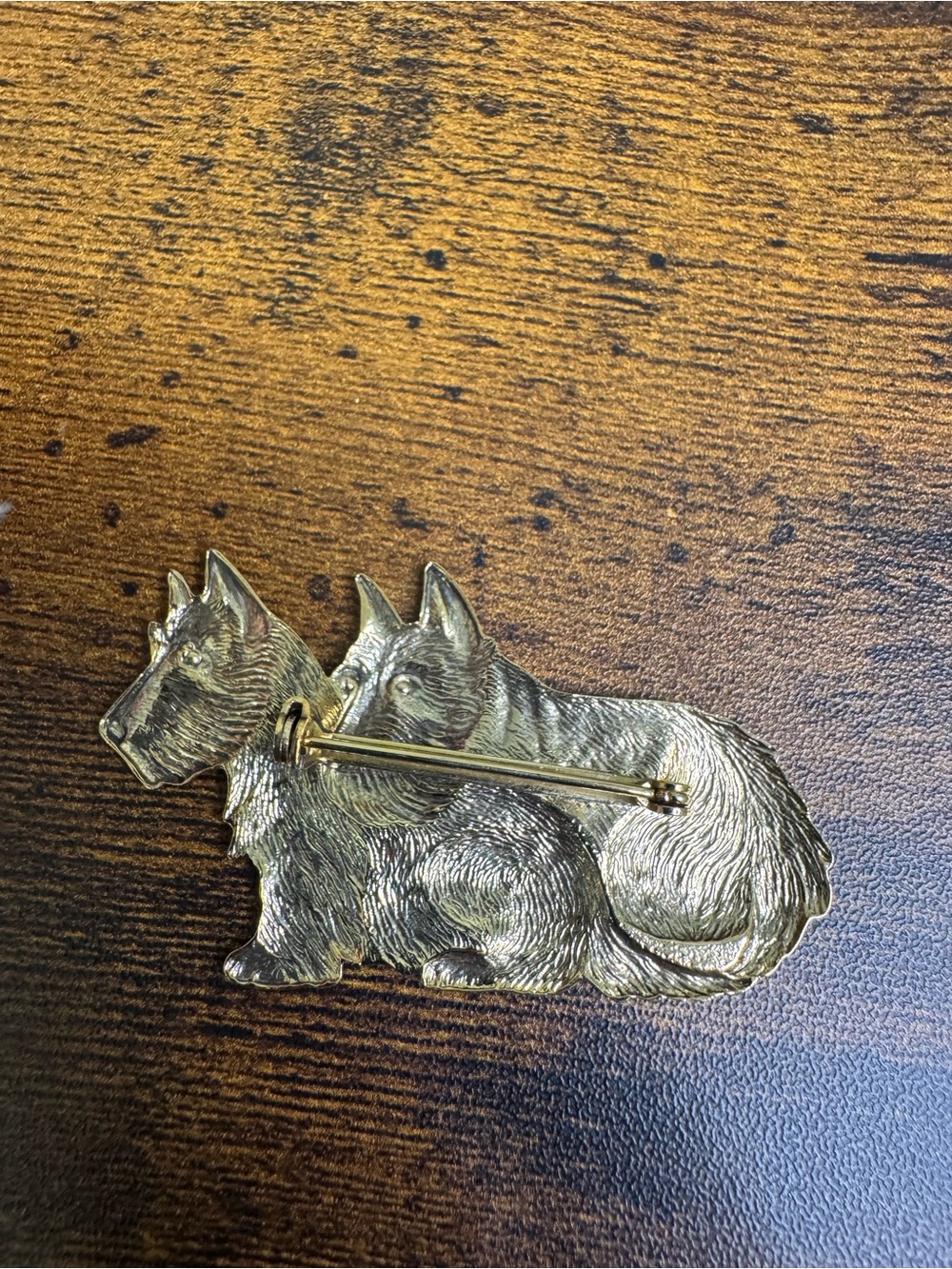 Vintage Gold Scottie Dog Brooch - Picture 4 of 5